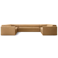 Nouvelle arrivée : Canapé d'angle pour salon, ensemble de canapés modernes, mobilier d'intérieur de style sculptural, tissu personnalisable pour hall d'hôtel