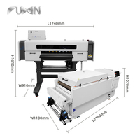 Impresora DTF de 60 cm de rollo a rollo con circulación de tinta blanca para sudaderas, venta directa de fábrica de Guangzhou, servicio en línea 24/7