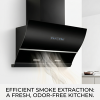 Hotte de cuisine murale intelligente moderne de haute qualité, best-seller pour appareils électroménagers connectés