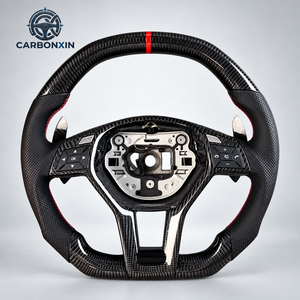 Volante Personalizado de Alta Calidad para Mercedes-Benz C200 CLS W218 W219 Clase G Clase S con Diseño Deportivo de Fibra de Carbono y LED - Product Image 1