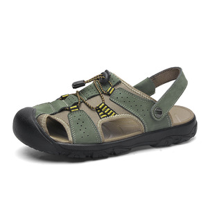 Chaussures d'<span class=keywords><strong>escalade</strong></span> respirantes pour hommes, sandales de plage aquatiques, sandales en cuir véritable, chaussures de sport d'été pour hommes - Product Image 6