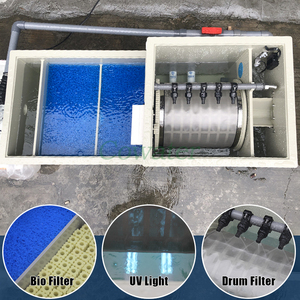 Cowater Usine <span class=keywords><strong>de</strong></span> gros Système <span class=keywords><strong>de</strong></span> traitement <span class=keywords><strong>de</strong></span> l'aquaculture <span class=keywords><strong>Lampe</strong></span> <span class=keywords><strong>UV</strong></span> Tambour Combi <span class=keywords><strong>Filtre</strong></span> avec pompe et moteur 220v Koi Pond Equipment - Product Image 4