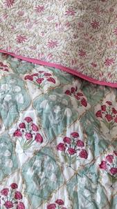 <b>Indian</b> Jaipuri Block Print <b>Quilt</b> Printed Reversible Razai Cotton Handmade Floral <b>Quilt</b> Jaipuri Razai Bedspread Comforter - Product Image 4