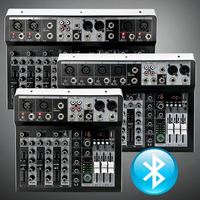 Console de mixage numérique stéréo 8 canaux TNH UX8 professionnelle audio, vidéo et éclairage, utilisée pour l'enregistrement, le DJ, le direct en ligne et le karaoké