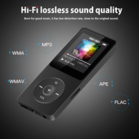 Lecteur MP3 portable, lecteur de musique Bluetooth 5.4, lecteur stéréo, écran 1,8 pouces, prise en charge de la radio FM, enregistrement E-Book