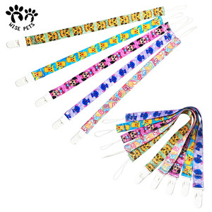 Bande dessinée imprimé bébé sucette Clip chaîne ruban <span class=keywords><strong>factice</strong></span> porte-sucette chaîne Anti-goutte boucle sangle pour sucette bébé alimentation - Product Image 1