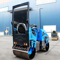 Compacteur à rouleaux d'asphalte diesel hydraulique à double tambour de 2 tonnes pour engins de construction, haute efficacité