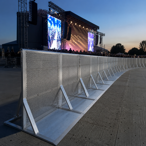 Barrière de file d'attente en aluminium à cadre renforcé, cloison de contrôle des foules, barrière piétonne pliable pour salon automobile, festival de musique, événements - Product Image 3
