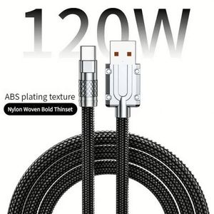 Large Stock 1m 2m PD 120W <b>USB</b> <b>to</b> Type C <b>Cable</b> Fast Charging Data <b>Cable</b> for Phone 15 16 Pro Max Phone Cord - Product Image 1