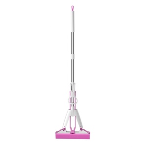 Realida Pink <strong>PVA</strong> Sponge <strong>Mop</strong> Foldable <strong>Handle</strong> Cleaning Equipment For Home Use Cellulose Sponge For Squeezing And <strong>Mop</strong> Squeezing - Product Image 1