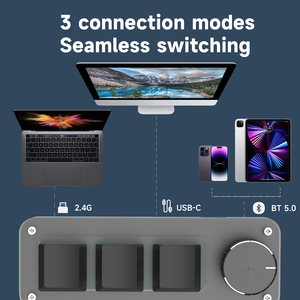Programmering Macro Toetsenbord 3 Toetsen 1 Knop Mechanisch Toetsenbord Rgb Backlit, Hot-Swappable, Voor Gaming & Typen - Product Image 6