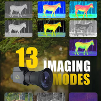 Nouvelles lunettes de vision nocturne infrarouges tout-en-un NV265 2025, 13 modes d'imagerie thermique, grossissement 7x, résolution 4K