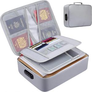 Bolsa de Documentos Portátil, Impermeable y Resistente al Fuego, con Cierre, para Pasaportes, Certificados Importantes, Organizador de Viaje Resistente a Altas Temperaturas - Product Image 6