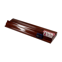 Supports de Mahjong Double Couche 18, 19, 20, 21 Pouces – Présentoir Premium en Bois pour Pions de Mahjong avec Finition Brillante