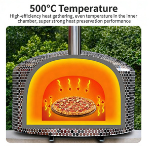 Four à <span class=keywords><strong>pizza</strong></span> au bois en briques, portable, de qualité commerciale, pour l'extérieur, à bon prix, XM QDMECH - Product Image 3