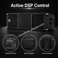 Amplificateur DSP RM210A 2200W, haut-parleur néodyme 10 pouces, caisson de basses actif professionnel, enceintes line array doubles 10 pouces en plastique