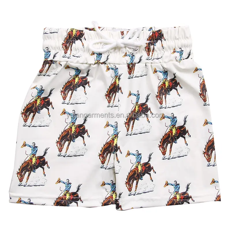 Shorts de natação para meninos, de alta qualidade, design de cintura alta para crianças, bebês, meninos, baú de natação