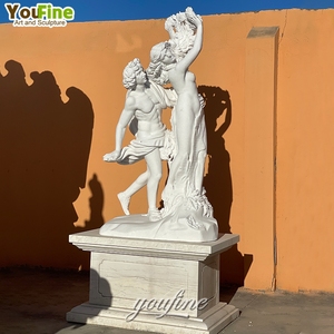 <span class=keywords><strong>Statue</strong></span> classique en marbre naturel d'Apollo <span class=keywords><strong>et</strong></span> de <span class=keywords><strong>Daphné</strong></span> pour la décoration de jardin, de villa ou de parc en extérieur - Product Image 6