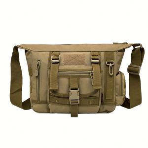กระเป๋าเป้สะพายหลังเดี่ยวสำหรับแล็ปท็อป 14 นิ้ว รุ่น Factory Tactical Outdoor ใส่เอกสาร A4 ได้ พร้อมช่อง Molle แบบ Messenger Bag สไตล์สปอร์ต สำหรับฤดูร้อน - Product Image 3