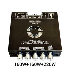 ซับวูฟเฟอร์เสียงสูงและเสียงต่ำ 160 วัตต์ x 2 + 220 วัตต์ <span class=keywords><strong>ZK</strong></span>-<span class=keywords><strong>HT21</strong></span> 2.1 แชนแนล tda7498E โมดูลเครื่องขยายเสียงดิจิตอลบลูทูธ - Product Image 2