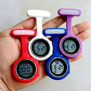 Broches Lumineuses Unisexe pour Infirmière Médecin Hôpital Personnel Médical Alarme Broches Numérique Électronique FOB Montres <span class=keywords><strong>de</strong></span> Poche Suspendre Horloge Cadeaux - Product Image 2