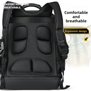 Mochila Profesional Impermeable para Herramientas - <span class=keywords><strong>Bolsa</strong></span> <span class=keywords><strong>de</strong></span> Electricista Resistente <span class=keywords><strong>de</strong></span> Oxford 600D, Múltiples Compartimentos con Cremallera y Correa Ajustable - Product Image 4