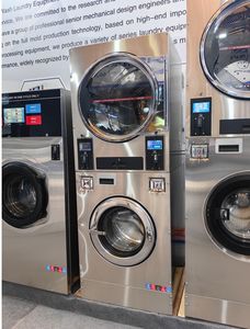 آلة غسيل رخيصة مكدسة تعمل بالعملة المعدنية من الفولاذ المقاوم للصدأ مع ضمان 5 سنوات - Product Image 6