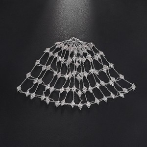Chaîne <span class=keywords><strong>de</strong></span> <span class=keywords><strong>cheveux</strong></span> tendance en <span class=keywords><strong>strass</strong></span> pour femme, accessoire <span class=keywords><strong>de</strong></span> coiffure <span class=keywords><strong>de</strong></span> mariée en maille, style européen et américain, idéal pour les bals <span class=keywords><strong>de</strong></span> promo - Vente flash - Product Image 2