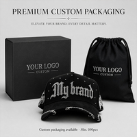 Gorra de Béisbol Personalizada con Pedrería, Forro de Satén, 5 Paneles, Bordado 3D, Logotipo Personalizado, Gorras de Gamuza, Gorras Xcap Viacrucis, Gorra Negra