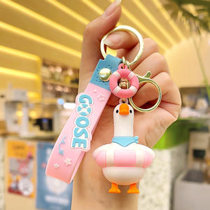 Porte-clés Anime Cute Cartoon 3D PVC Enfants Femmes Silicone Mini Sac à dos Porte-clés Accessoires Porte-clés en caoutchouc - Product Image 3