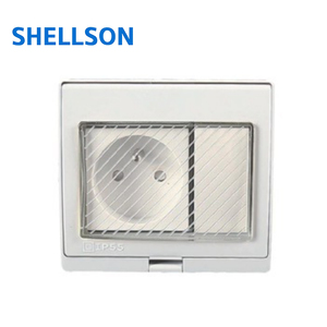 Prise murale extérieure étanche IP55 1 gang française 16A pour salle de bain et <span class=keywords><strong>jardin</strong></span> 250V à montage en surface - Product Image 6