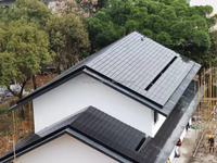 Tuiles solaires photovoltaïques à film mince HJT PERC demi-cellules de fabrication chinoise HBC IBC 100W 105W 110W BIPV Prix OEM