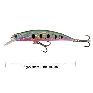 RYUKI Jerkbait 12g/15g 80mm/95mm Esca Affondante <span class=keywords><strong>per</strong></span> Acqua Salata, <span class=keywords><strong>Minnow</strong></span> Artificiale <span class=keywords><strong>per</strong></span> <span class=keywords><strong>Spigola</strong></span> e Pesce Gatto, Esca Rigida HMM09 - Product Image 4