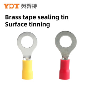 RV loại lạnh ép thiết bị đầu cuối đóng hộp đồng thau cách điện uốn Vòng thiết bị đầu cuối - Product Image 2