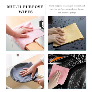 Custom High Absorbent Kitchen Dish Microfiber Cleaning Cloths in <b>Rolls</b> Soft Disposable Tear Away Coral Velvet Towel <b>Rolls</b> - Product Image 4