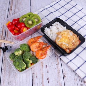Disposable PP <b>Plastic</b> Microwave Safe <b>Clear</b> Rectangle Food <b>Container</b> for Noodle and Jelly Take Away Delivery - Product Image 5