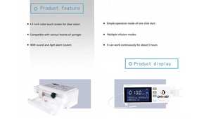 Pompe vétérinaire de seringue d'anesthésie portative électrique médicale de Dawei pour l'hôpital vétérinaire de vétérinaire - Product Image 4