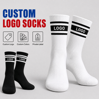 Chaussettes de sport en coton à séchage rapide et absorbantes pour hommes et femmes, chaussettes de course et de fitness élastiques et extensibles, chaussettes personnalisées