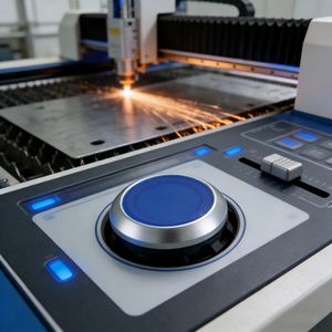 Tombol Seri Eaton M22, M22-D-B, Sertifikasi UL/CE, RMQ-Titan, Datar, Momentary, Biru, Bezel: Titanium, Untuk Peralatan Pengangkat - Product Image 2