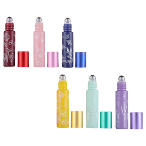 Paquete de 100 Botellas de Vidrio para Macaron, Cilíndricas, Coloridas, con Serigrafía, para Aceites Esenciales, Venta al por Mayor, 10 ml, Botellas Únicas - Product Image 1