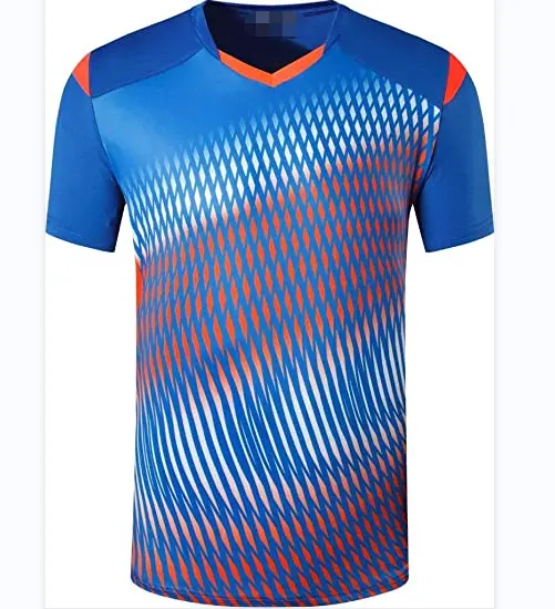 custom full sublimation printing tennis wear custom polyester badminton tops t shirts quick dry table tennis shirts