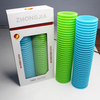 Tuyau de ventilation corrugué à double paroi en HDPE de 90 mm, 50 m de long, installation facile, hermétique pour les systèmes de climatisation centralisés