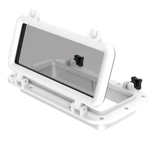 Bianco/Nero Rettangolare Apertura Portlight Oblò Hatch Per Barche a Vela - Product Image 2