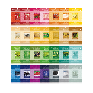 Masques en tissu multi-essences au thé vert raffermissants, anti-âge et hydratants, personnalisables pour salons, spas et vente au détail - Product Image 1