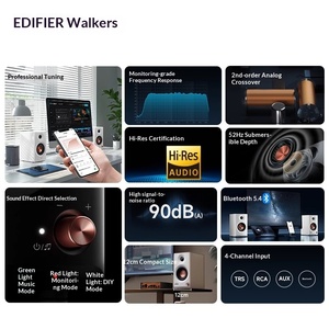 <span class=keywords><strong>EDIFIER</strong></span> MR3BT para <span class=keywords><strong>Altavoces</strong></span> de Escritorio <span class=keywords><strong>Activos</strong></span> de Grado Monitor de 5.4 y 2.0 Canales con Alimentación CA, Gabinete de Madera y Control Remoto - Product Image 3