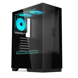 Soeyi personnalisé boitier pc case gaming en gros verre trempé gabinete <span class=keywords><strong>gamer</strong></span> atx pc case <span class=keywords><strong>tour</strong></span> d'ordinateur avec écran numérique - Product Image 3