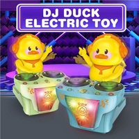 KSF Samtoy Nouveauté Robot Animal Amusant Dansant et Dansant sur la Musique, Mini Canard DJ Universel, Jouet Électrique avec Lumières Colorées
