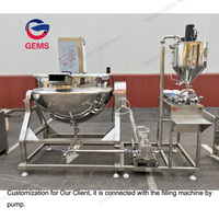 Industriële Fruit Tomatenpuree Maken Machine Mini 500l Stoommantel Kookketel Prijs Tomatenpuree Productiemachine