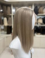 Perruque 100% Cheveux Humains Vierges Remy avec Dentelle Suisse HD, Perruque Frontale en Dentelle, Style Juif / Sans Colle / Naturelle