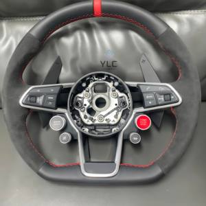 Volant en fibre de carbone YLC <span class=keywords><strong>Audi</strong></span> pour les modèles <span class=keywords><strong>Audi</strong></span> A3 A4L A5 A6 A7 B9 B10 RS3 RS4 RS5 RS6, mise à niveau - Product Image 5